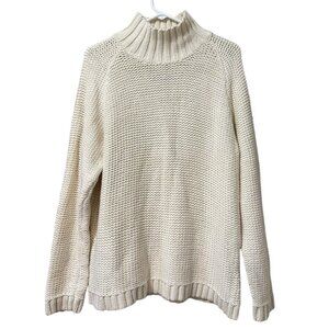 Eddie Bauer Women Size XXL Knit Cardigan Tunic Sweater Mock Neck Long Sleeve